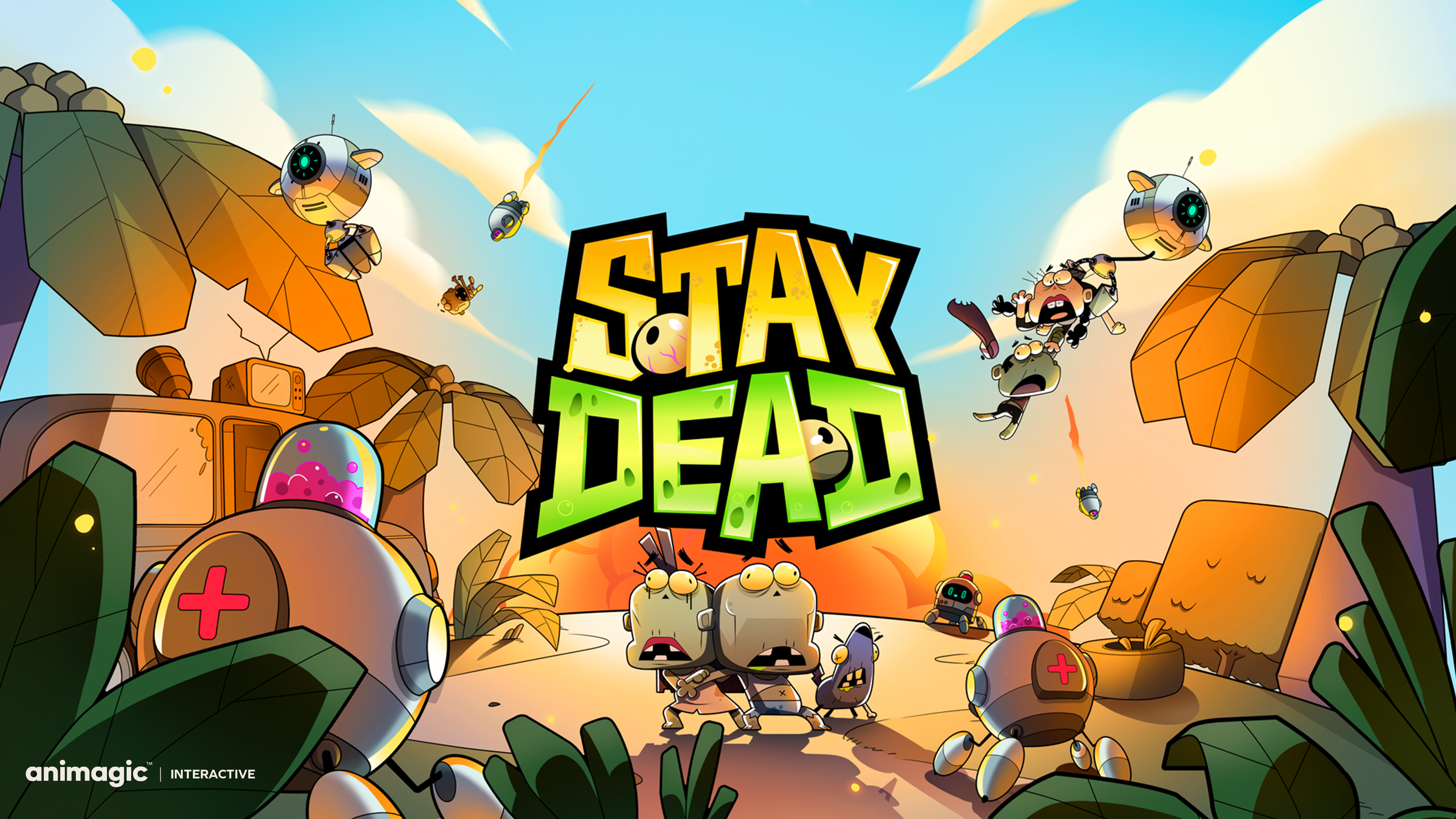 Stay Dead zombie video game poster
